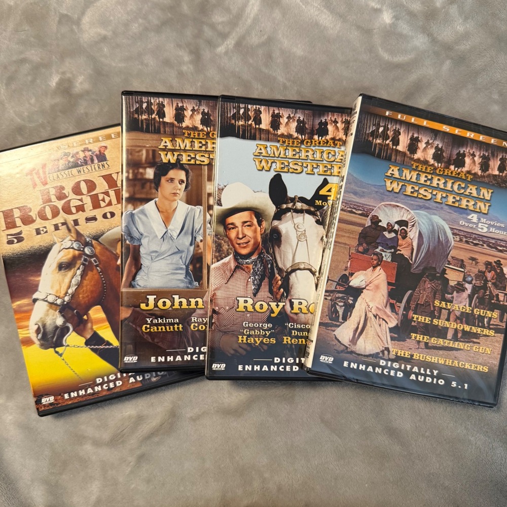 Great‎ American Western DVD Lot Roy Rogers John Wayne + Savage Guns Sealed Gift